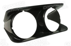 Headlight Bezel. RH Molded Plastic 68-82