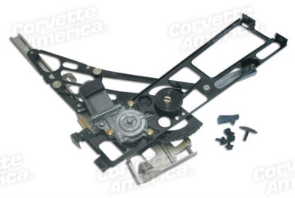 Power Window Regulator. RH W/Motor 84-96