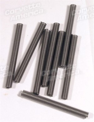 Seat Track Bushing Spring. Stainless Steel 8 Piece Set 63-66