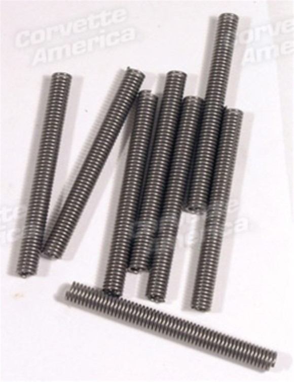 Seat Track Bushing Spring. Stainless Steel 8 Piece Set 63-66