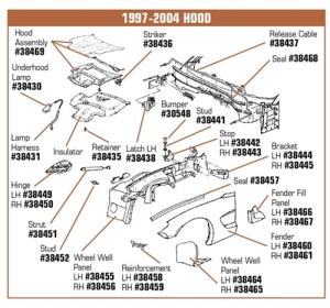 Wheelhouse Panel. Rear LH 97-02