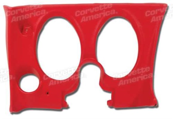 Dash Pad. Red Lower LH 71-72