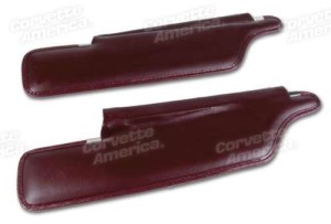 Sunvisors. Maroon Convertible 65