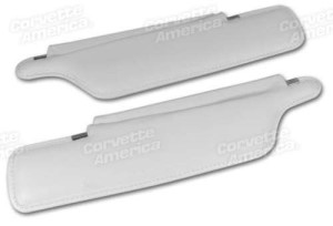 Sunvisors. White Convertible 65-66