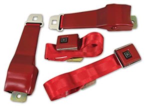 Seat Belts. OE Retractable Lap - Red 68