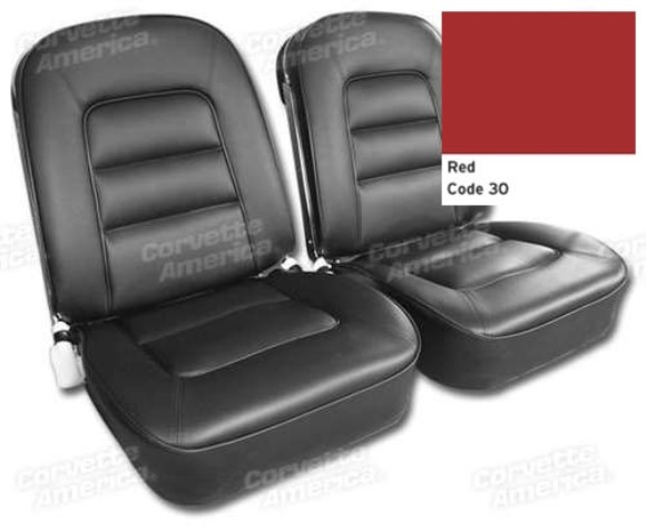 Vinyl Seat Covers. Red 65