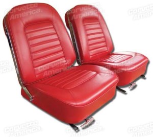 Vinyl Seat Covers. Red 66