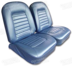 Vinyl Seat Covers. Bright Blue 66