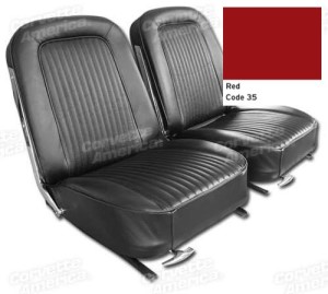 Leather Seat Covers. Red 64