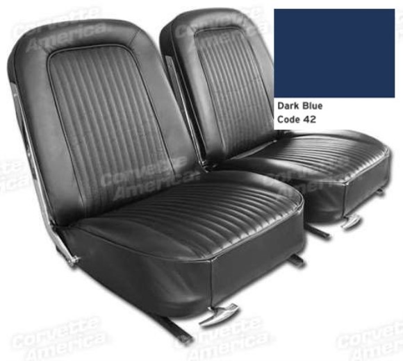 Leather Seat Covers. Dark Blue 64