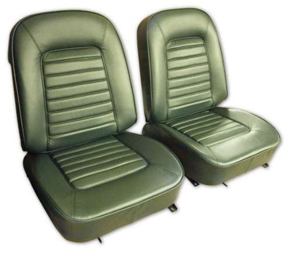 Leather Seat Covers. Green 66