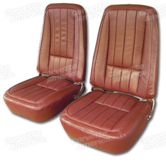 Leather Seat Covers. Dark Orange 68