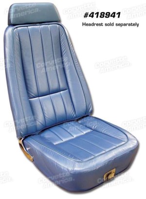 Leather Seat Covers. Bright Blue 69