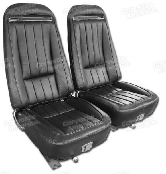 Leather Seat Covers. Black 100%-Leather 70-71