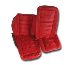 Leather Seat Covers. Red 100%-Leather 72