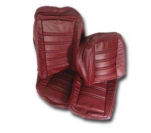 Leather Seat Covers. Oxblood 100%-Leather 73-74