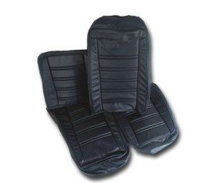 Leather Seat Covers. Dark Blue 100%-Leather 73-74