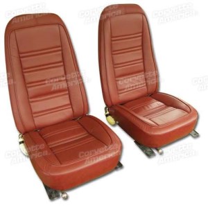 Leather Seat Covers. Firethorn Leather/Vinyl Original 76