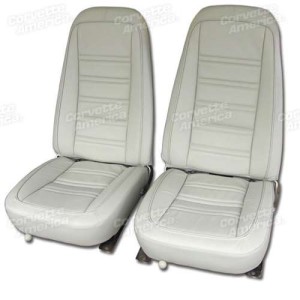 Leather Seat Covers. Oyster Leather/Vinyl Original 78