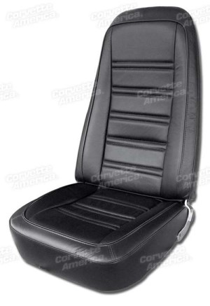 Leather Seat Covers. Black 100%-Leather 76-78