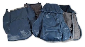 Leather Seat Covers. Blue Standard 84-85