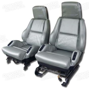 Leather Seat Covers. Gray Sport 84-87