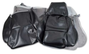 Leather Like Seat Covers. Black Standard 84-88