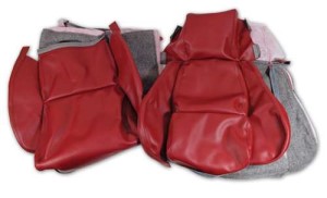 Leather Like Seat Covers. Red Standard 84-85