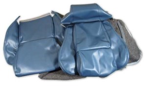 Leather Like Seat Covers. Blue Standard 84-85