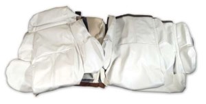 Leather Like Seat Covers. White Standard 92