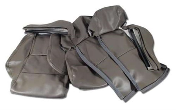 Leather Like Seat Covers. Gray Sport 88