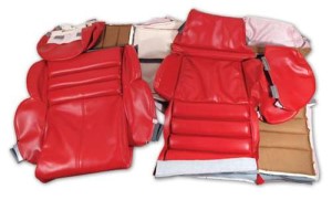 Leather Like Seat Covers. Red Sport 89-90