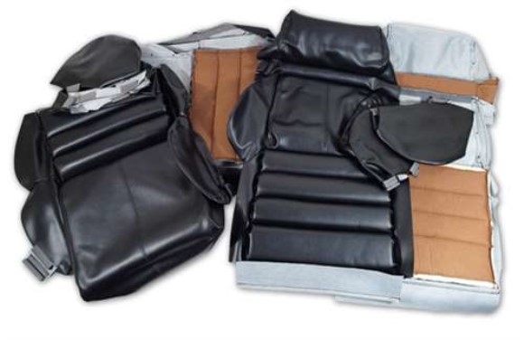 Leather Like Seat Covers. Black Sport 91-92