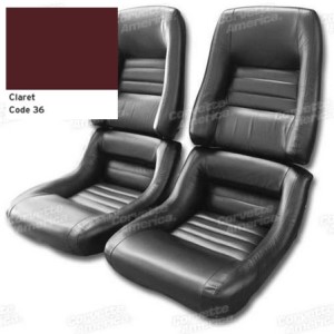 Mounted Leather Seat Covers. Claret 100%-Leather 4--Bolster 80