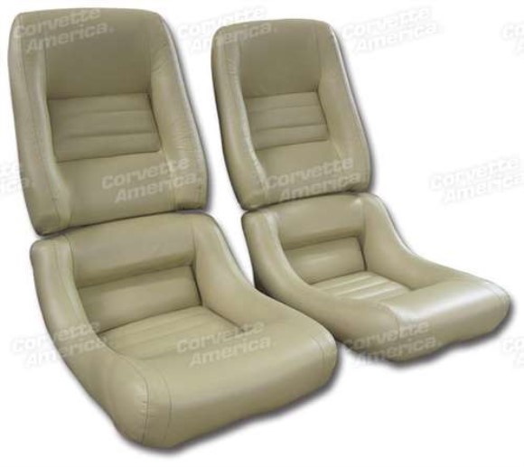 Mounted Leather Seat Covers. Doeskin 100%-Leather 4--Bolster 79-80