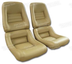 Mounted Leather Seat Covers. Camel 100%-Leather 4--Bolster 81-82