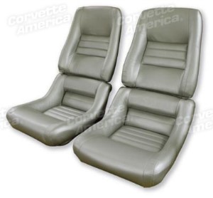 Mounted Leather Seat Covers. Silver Pace 100%-Leather 4--Bolster 78