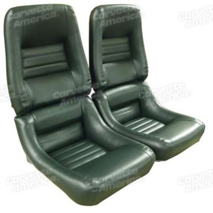 Mounted Leather Like Seat Covers. Green 4--Bolster 79