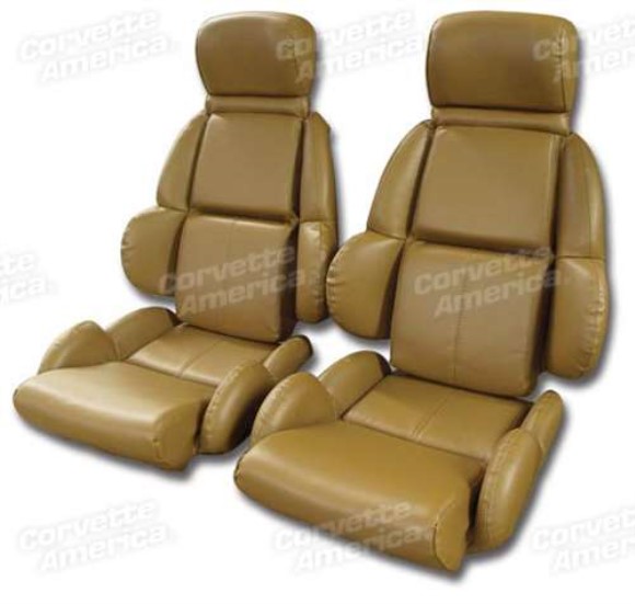 Mounted Leather Like Seat Covers. Saddle Standard 89-91