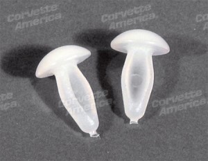 Top Shield Rivets. Plastic 2 Piece Set 65-67