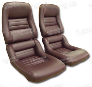 Mounted Leather Seat Covers. Claret 100%-Leather 2--Bolster 80