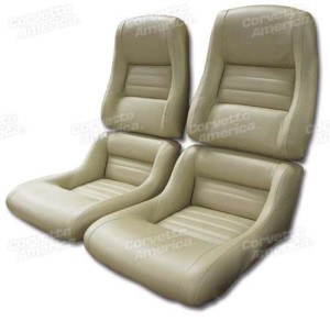 Mounted Leather Seat Covers. Doeskin 100%-Leather 2--Bolster 79-80