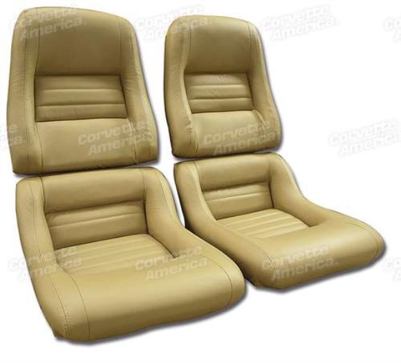 Mounted Leather Seat Covers. Camel 100%-Leather 2--Bolster 81-82