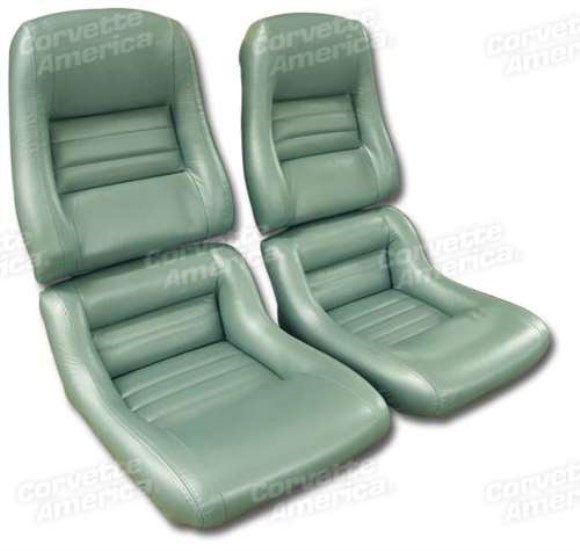 Mounted Leather Seat Covers. Silvergreen 100%-Leather 2--Bolster 82