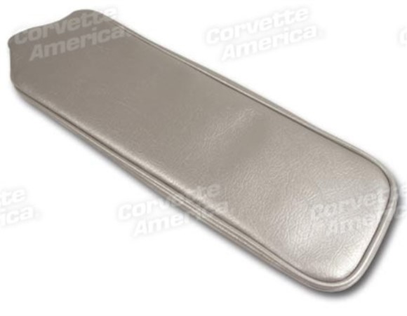 Center Armrest Cover. Silver Vinyl 65-66