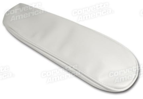 Center Armrest Cover. White Vinyl 65-66