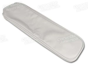 Center Armrest Cover. White Leather 64-66