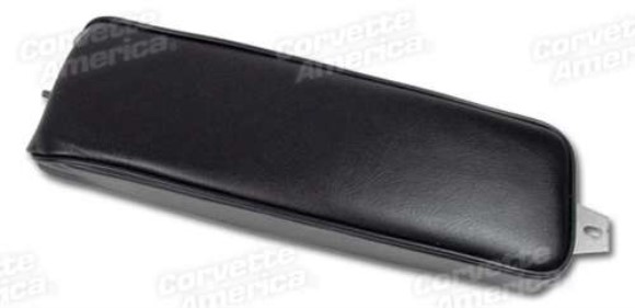 Center Armrest. Black Leather 63-66