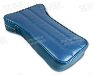 Center Armrest. Bright Blue Leather 69-70