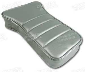 Center Armrest. Silver Leather 81